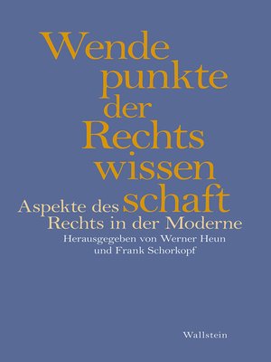 cover image of Wendepunkte der Rechtswissenschaft